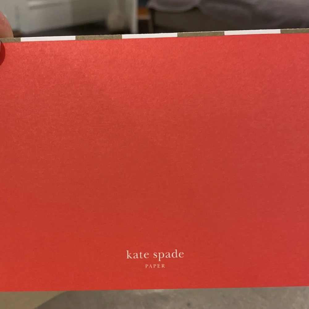 Kate Spade 10’Come to a Party Fold Over Invitations Crane & Co Stationary NWT